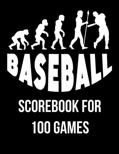 Baseball Scorebook For 100 Games