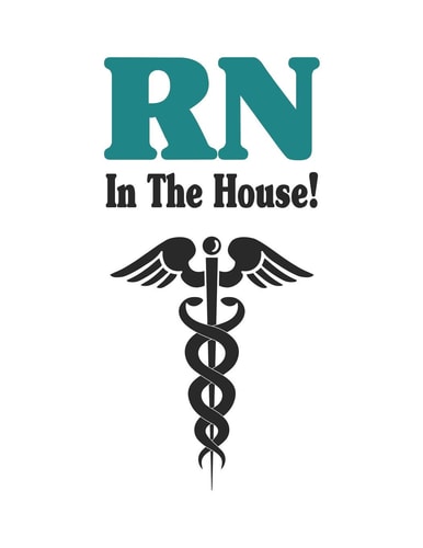 RN in the House! RN Graduation Party Open House Guest Sign in Book