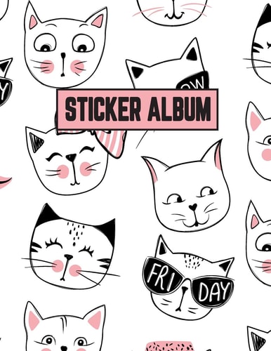 Sticker Album Sticker Activity Book Permanent Sticker Book 8. 5 X 11 Large