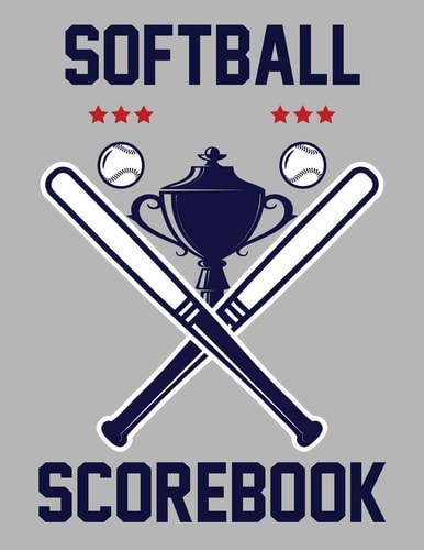 Softball Scorebook 100 Scorecards For Baseball and Softball Games