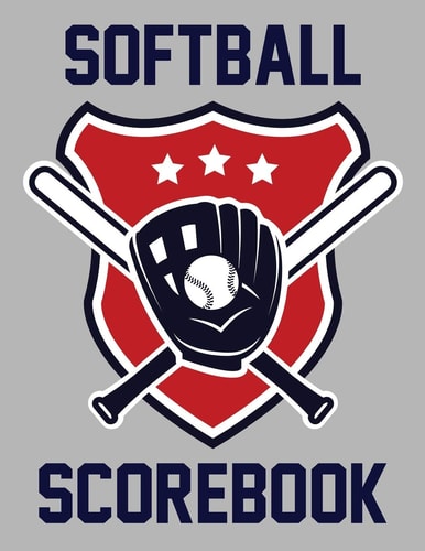 Softball Scorebook 100 Scorecards For Softball Games