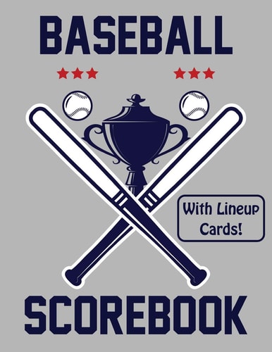 Baseball Scorebook With Lineup Cards 50 Scorecards For Baseball and Softball Games