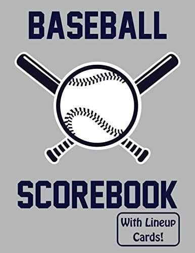 Baseball Scorebook With Lineup Cards 50 Scorecards For Baseball and Softball