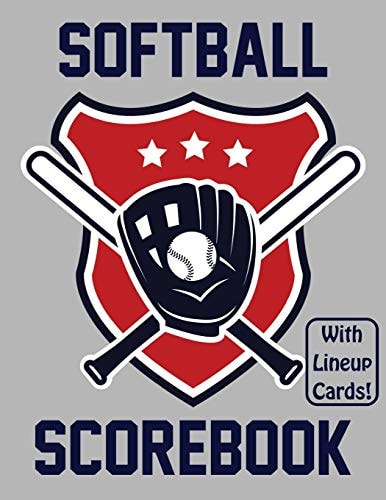 Softball Scorebook With Lineup Cards 50 Scorecards For Softball Games