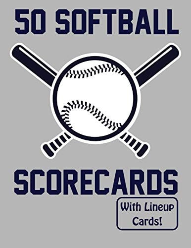 50 Softball Scorecards With Lineup Cards 50 Scorecards For Baseball and Softball