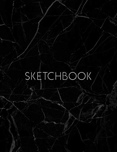 Sketchbook Marble Cover, Sketchbook for Drawing, Coloring, Sketching and Doodling, 8. 5 X 11 110 Pages