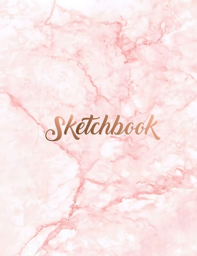 Sketchbook Marble Cover, Sketchbook for Drawing, Coloring, Sketching and Doodling, 8. 5 X 11 110 Pages