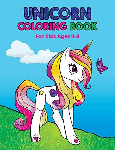 Unicorn Coloring Book For Kids Ages 4-8