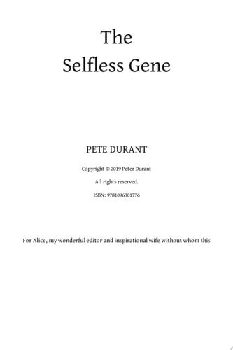 The Selfless Gene