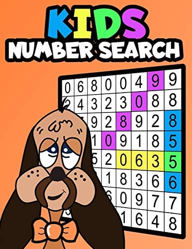 Kids Number Search Large Print Puzzle Book