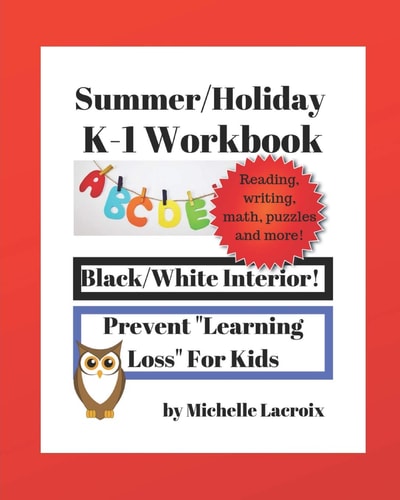 Summer Holiday K-1 Workbook Prevent Learning Loss For Kids