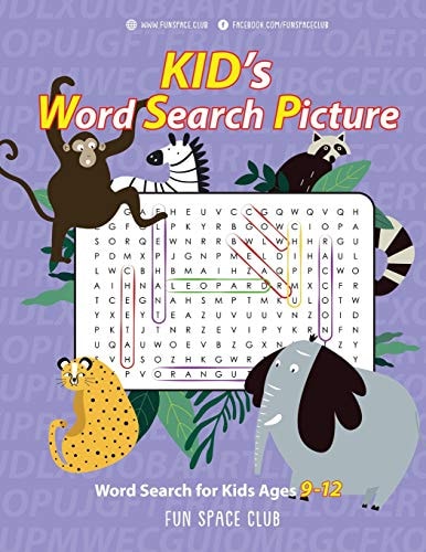 Kid's Word Search Picture Word Search Book for Kids Ages 9-12