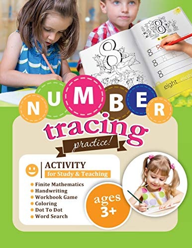 Number Tracing Practice! Activity for Study & Teaching. Finite Mathematics-Handwriting-Workbook Game-Coloring-Dot To Dot-Word Search