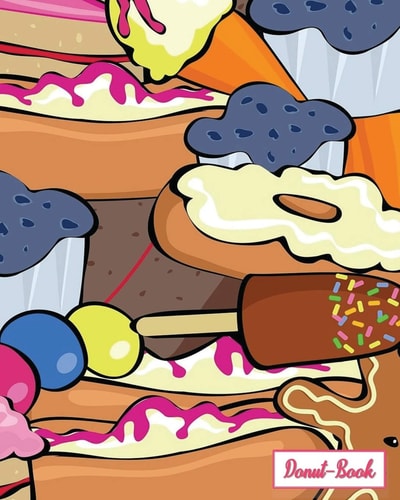 Donut-Book Donut and Ice Cream Print Cover