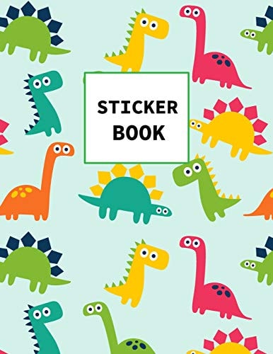 Sticker Book Dinosaurs Themed Book for Kids Large Size 100 Pages