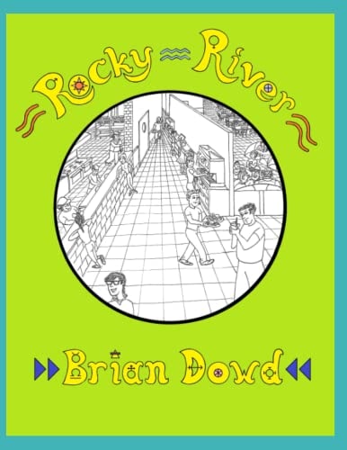 Rocky River Comic Scenes from Graphic Characters Having Novel Adventures at Work