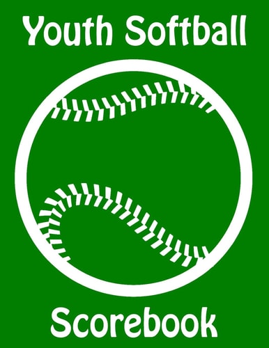 Youth Softball Scorebook 100 Scorecards For Baseball and Softball Games