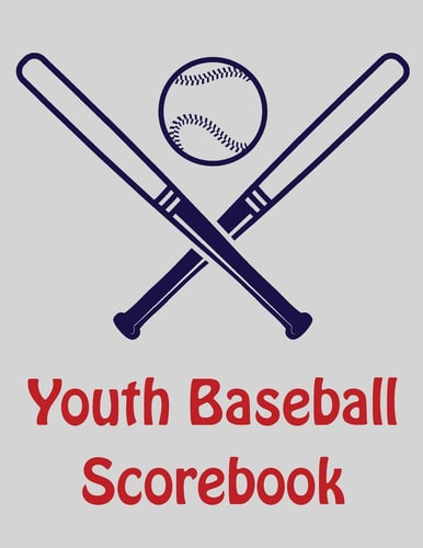 Youth Baseball Scorebook 100 Scorecards For Baseball and Softball