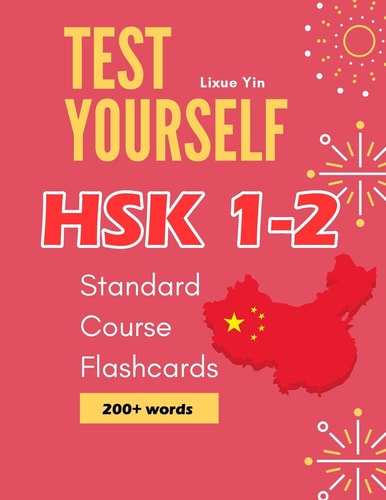 Test Yourself HSK 1-2 Standard Course Flashcards Chinese Proficiency Mock Test Level 1-2 Workbook