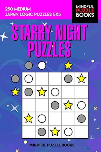Starry Night Puzzles 250 Medium Japan Logic Puzzles 5x5