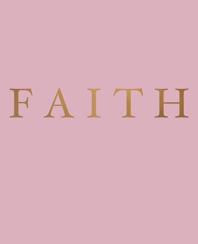 Faith A Decorative Book for Coffee Tables, Bookshelves and Interior Design Styling - Stack Deco Books Together to Create a Custom Look