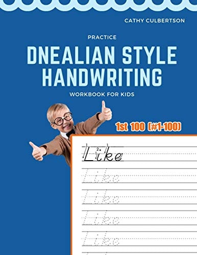 Practice Dnealian Style Handwriting Workbook for Kids Tracing and Review 1st 100 Fry Sight Words Book