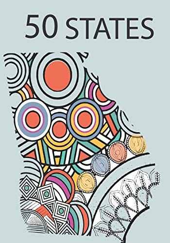 50 States Coloring Book in Mandalas
