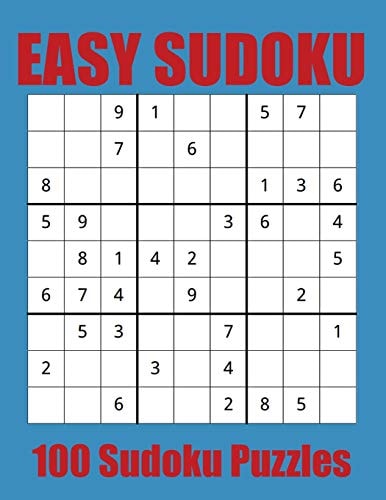 Easy Sudoku 100 Sudoku Puzzles for Beginners