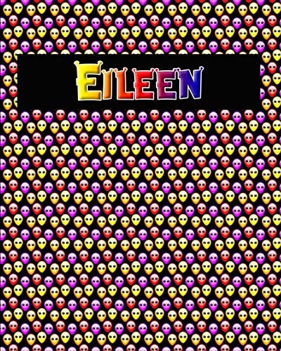 120 Page Handwriting Practice Book with Colorful Alien Cover Eileen Primary Grades Handwriting Book