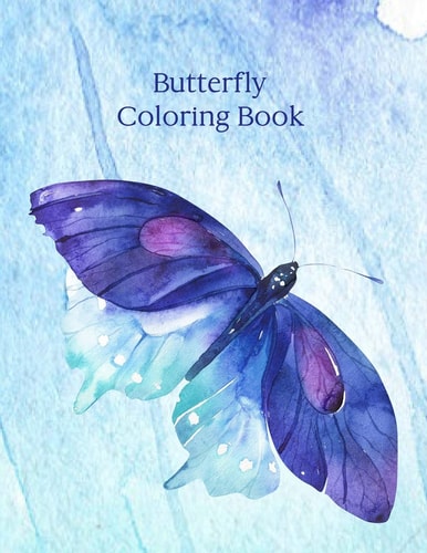 Butterfly Coloring Book Grayscale Coloring