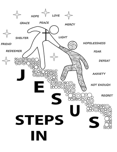 Jesus Steps In A Spiritual Journey