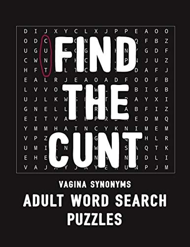 Find The Cunt Vagina Synonyms Adult Word Search Puzzles NSFW 20 Sweary Cuss Word Searches - Large Print