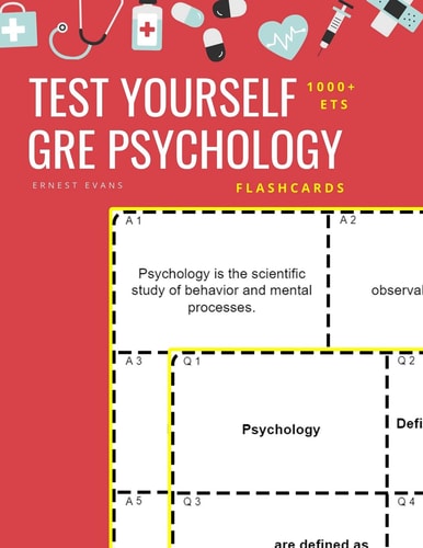 Test Yourself 1000+ ETS GRE Psychology Flashcards Study ETS GRE General Psychology Test Prep Flash Cards Book