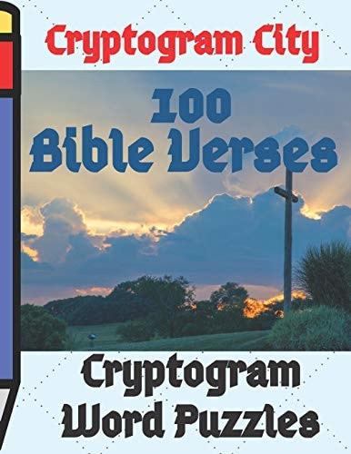 Cryptogram City 100 Bible Verses Cryptogram Word Puzzles Large Print (Cpll.0326)
