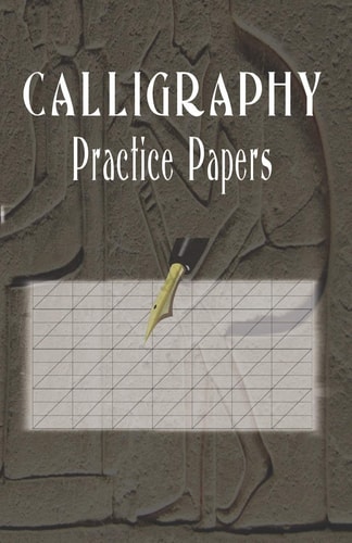 Calligraphy Practice Paper 100 Sheet Pad, Calligraphy Style Writing Paper and Workbook.