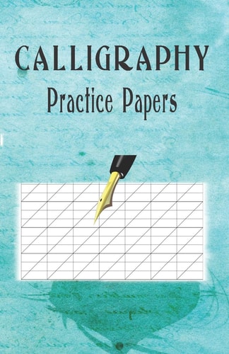 Calligraphy Practice Paper 100 Sheet Pad, Calligraphy Style Writing Paper and Workbook.