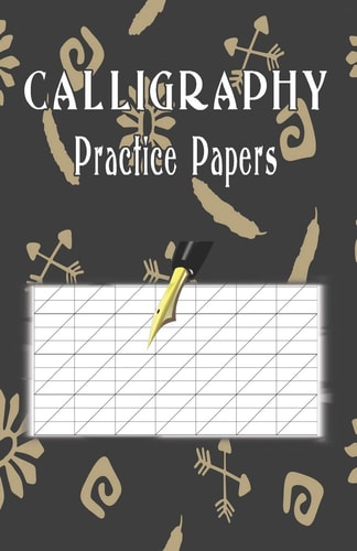 Calligraphy Practice Paper 100 Sheet Pad, Calligraphy Style Writing Paper and Workbook.