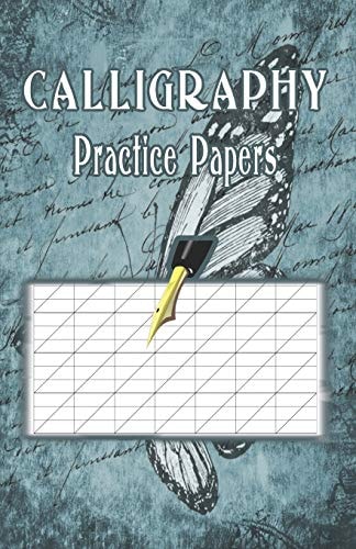 Calligraphy Practice Paper 100 Sheet Pad, Calligraphy Style Writing Paper and Workbook.