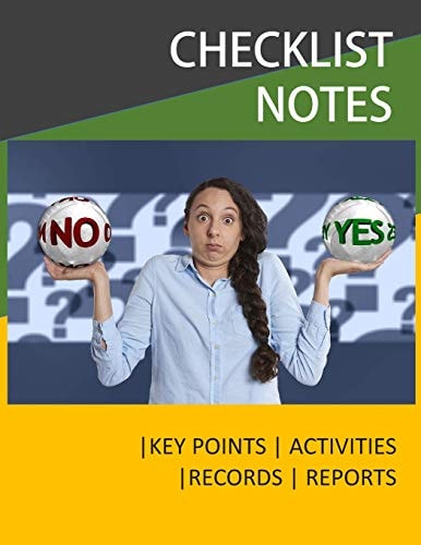 Checklist Notes Checklist Template, Types of Checklist, Key Notes, Key Areas