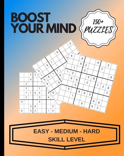 Boost Your Mind Sudoku - Easy - Medium - Hard Skill Level