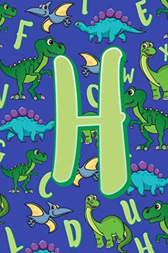 H Dinosaur Alphabet Practice Writing Book for Kids