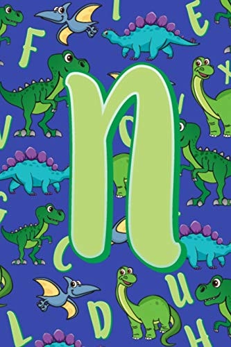N Dinosaur Alphabet Practice Writing Book for Kids