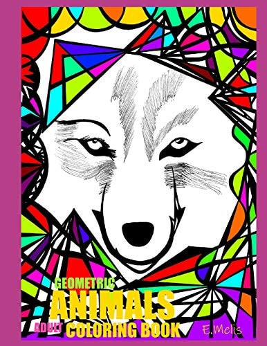 Geometric Animals Adult Coloring Book