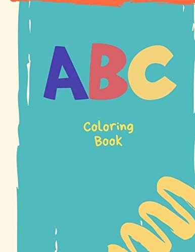 ABC Coloring Book Paint Letters and Numbers and Practice Cutting