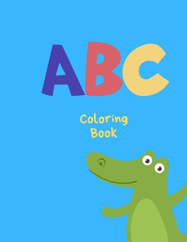 ABC Coloring Book Paint Letters and Numbers and Practice Cutting