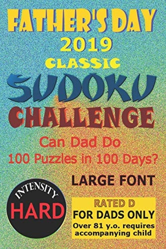 Father's Day 2019 Classic Sudoku Challenge Can Dad Do 100 Puzzles in 100 Days?