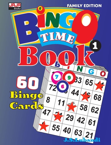 BINGO TIME Book 1 Family Edition with 60 Bingo Cards in Large Print