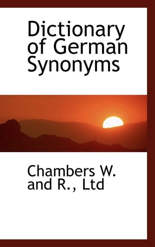 Dictionary of German Synonyms