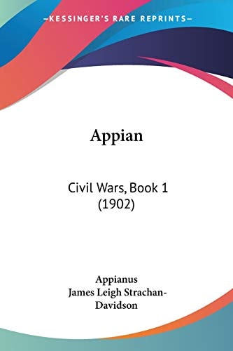 Appian Civil Wars, Book 1 (1902)