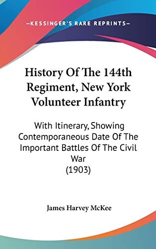 History Of The 144th Regiment, New York Volunteer Infantry With Itinerary, Showing Contemporaneous Date Of The Important Battles Of The Civil War (1903)